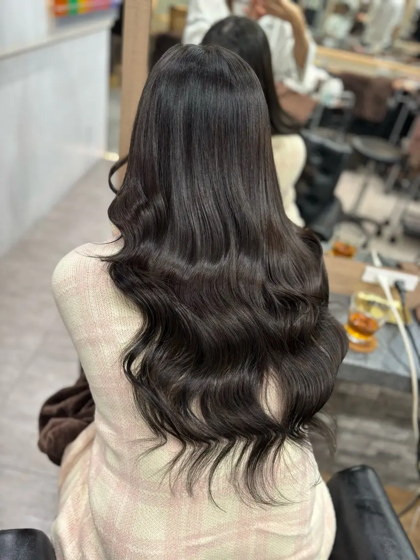ロング カラー ブリーチ エクステ 髪質改善 レイヤーカット ヘアカラー エクステ 横浜/エクステ特化× 艶カラー/あいかのヘアスタイル