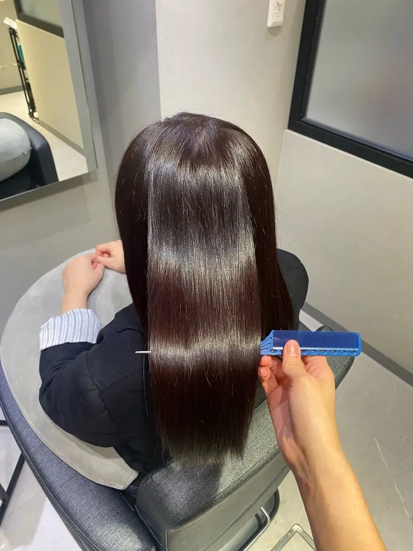 ロング パープルカラー トリートメント 🫧髪質改善 🌼きさき🌼のヘアスタイル