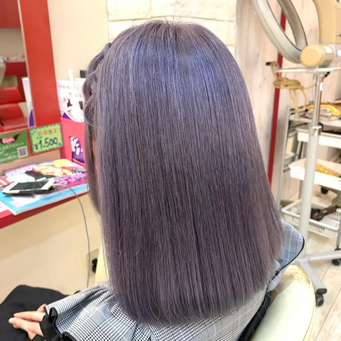 セミロング カラー ブリーチ 櫻井 なんなのヘアスタイル