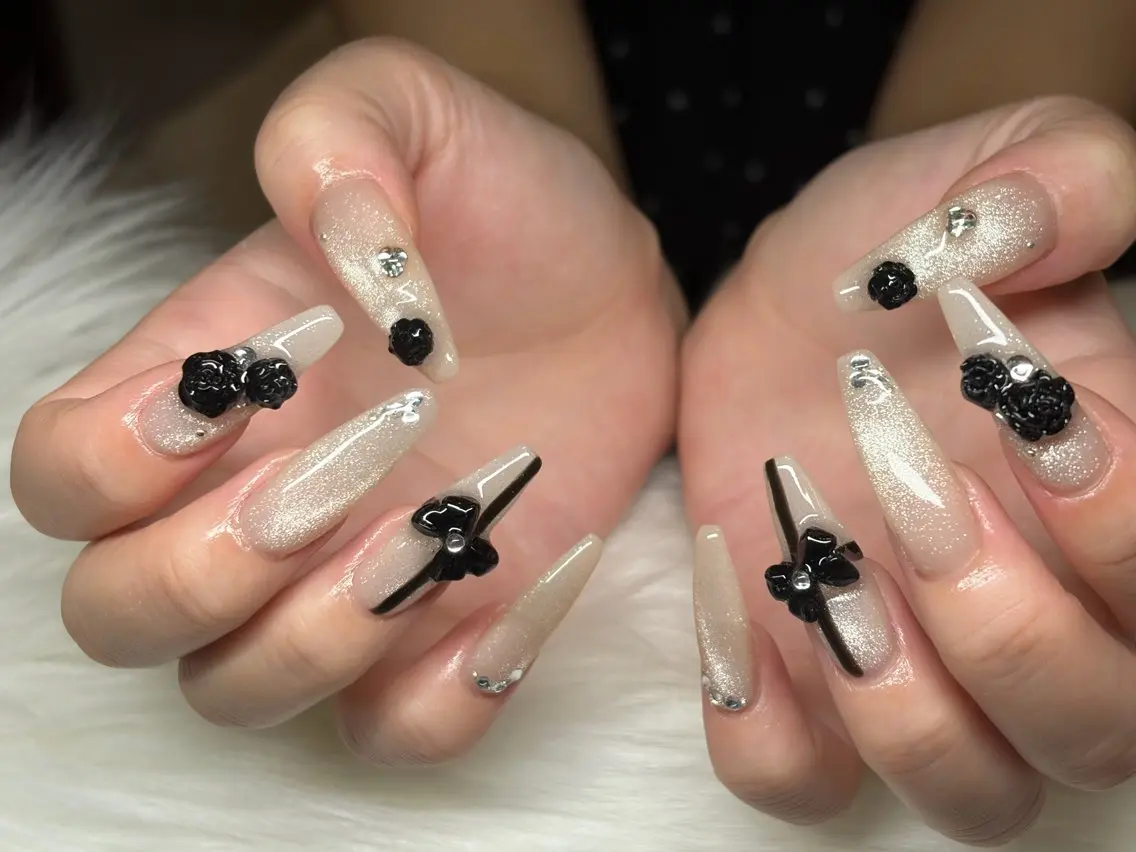 ネイル ハンドネイル 持ち込みデザイン得意 ／長さだし可✨RUIのネイルデザイン