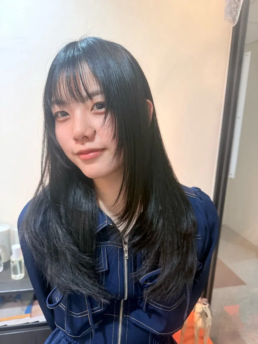 ロング レイヤーカット カット トリートメント レイヤーカット🫧 サーシャのヘアスタイル