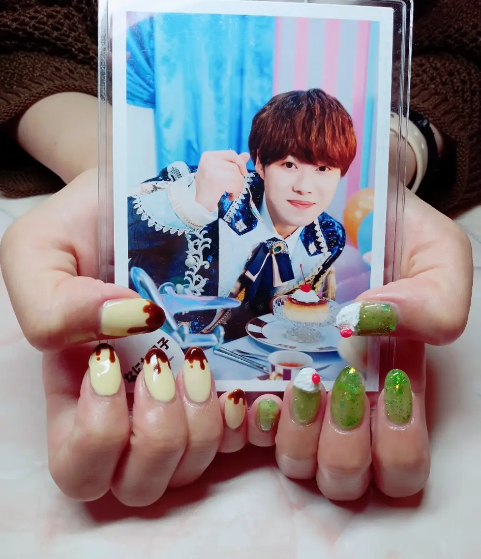 ネイル グリーン ハンドネイル Nail Salon macherieのネイルデザイン