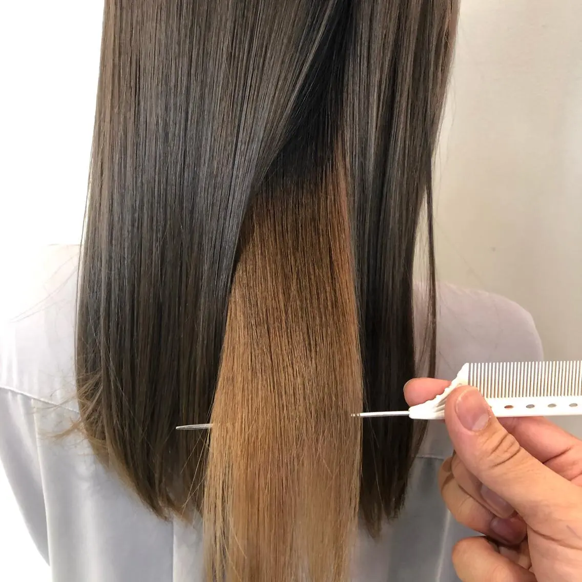 ミディアム カラー カット ヘアカラー トリートメント 心斎橋 美髪職人/艶髪/近江のヘアスタイル