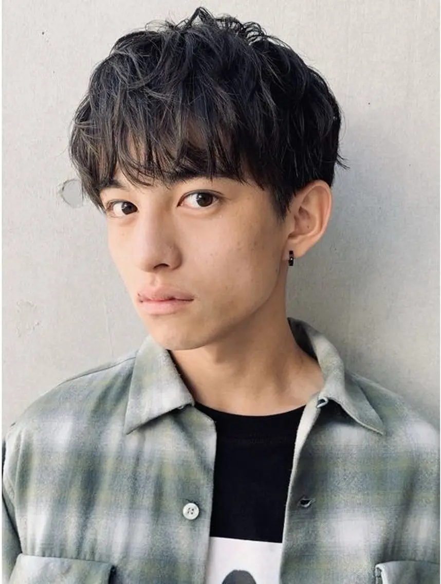 ショート パーマ メンズ ブリ—チ🎨パ—マ 🌿表参道ちえ🌿のヘアスタイル