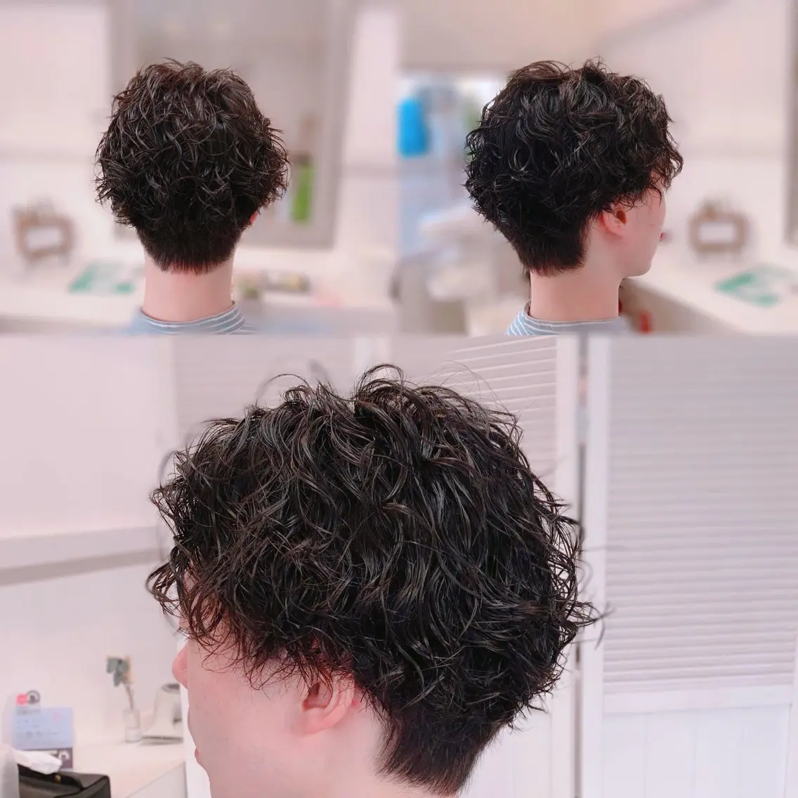 ショート パーマ パーマ Suno-Luno ヤマガタ　ケンイチのヘアスタイル