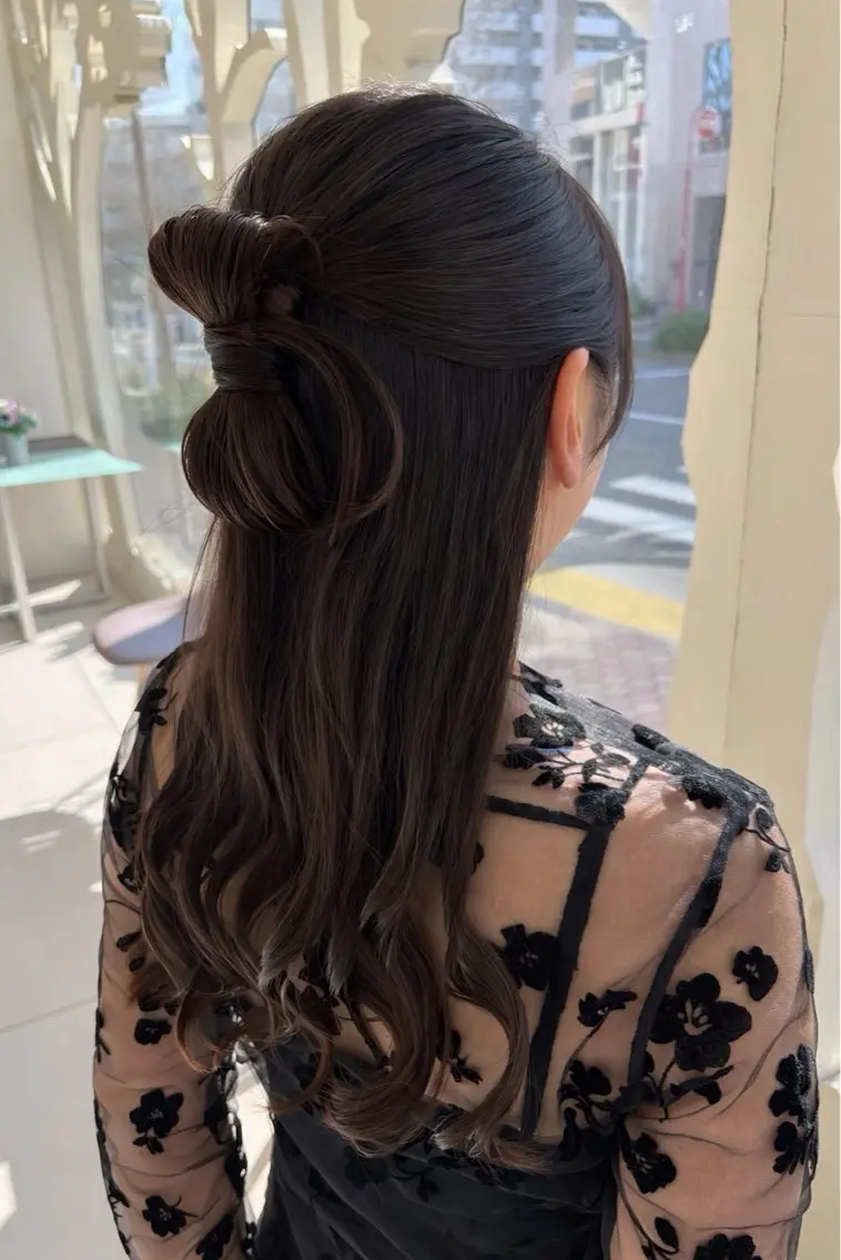 ヘアアレンジ 🎀ゆら🎀 ヘアアレンジ・カラーのヘアスタイル