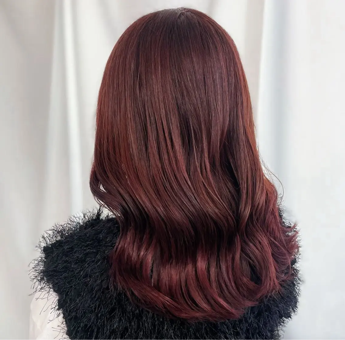 カラー ブラウンカラー ピンクカラー Rui 🦩 パーマモデル募集中のヘアスタイル