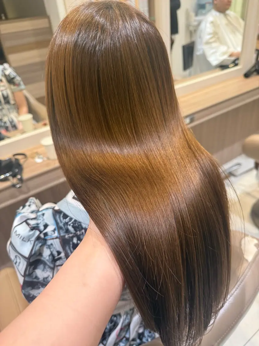 カラー カット ヘアカラー トリートメント 韓国ヘアメイク🎀/ 縮毛矯正✨山本媛香のヘアスタイル