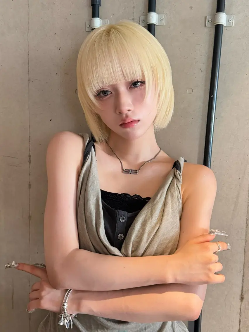 ショート カラー ヘアアレンジ カット ヘアカラー トリートメント 💎ハイトーン/ 艶カラー💎souのヘアスタイル