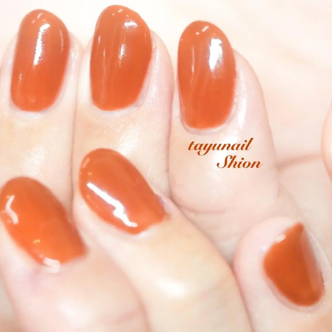 ネイル ブルー ジェルネイル ワンカラーネイル パラジェル ネイルサロン 【たゆnail】のネイルデザイン