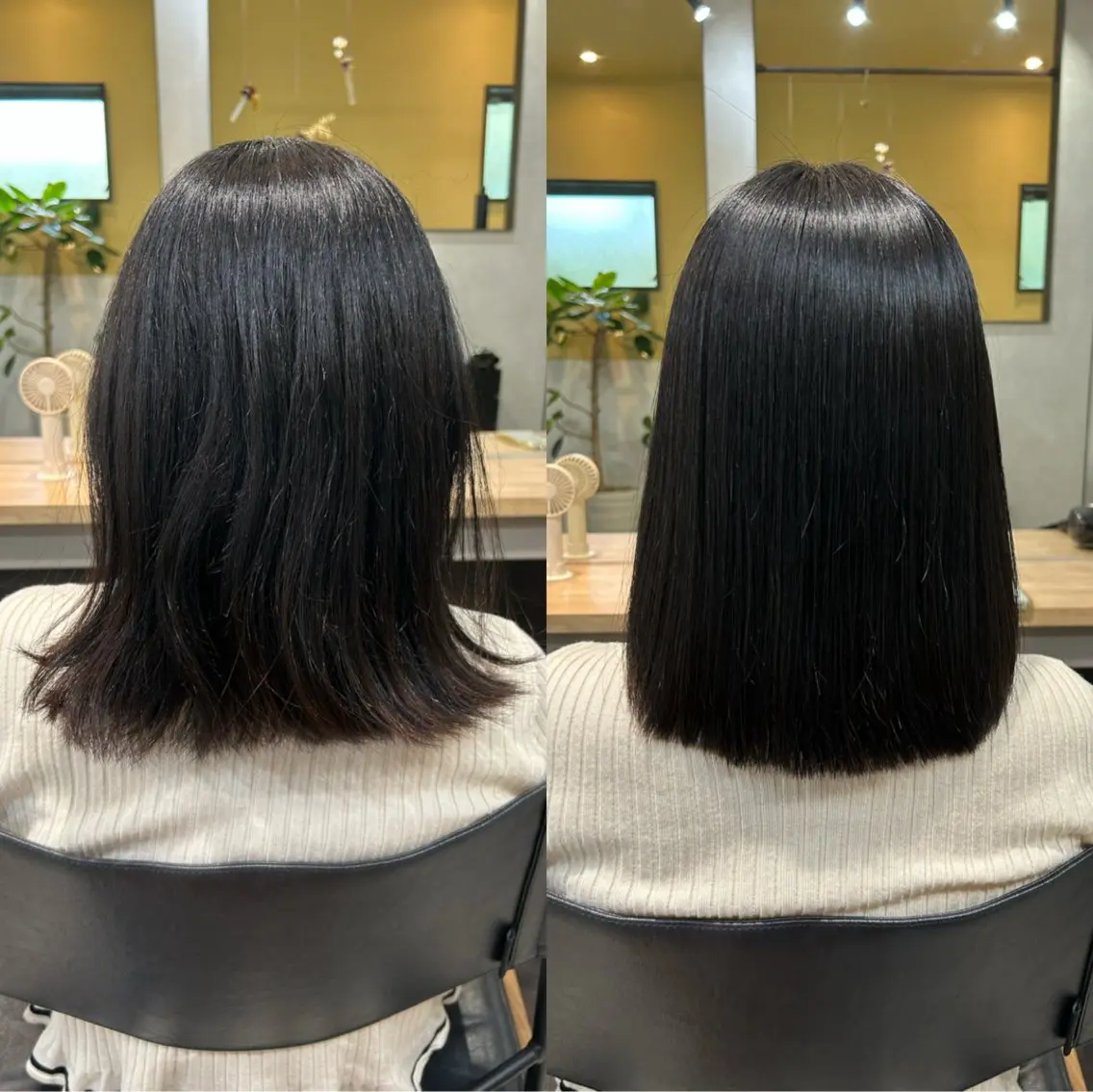 ミディアム パーマ 髪質改善 ストレートパーマ カット 縮毛矯正 トリートメント hub hair レイヤー/ナチュラルのヘアスタイル