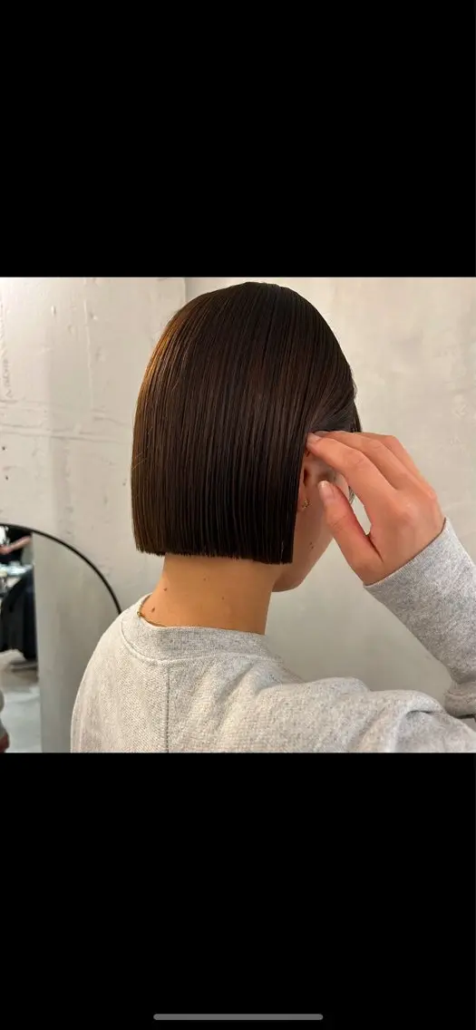 ショート カラー カット ヘアカラー 切りっぱなしBOB 職人💜Anzuのヘアスタイル