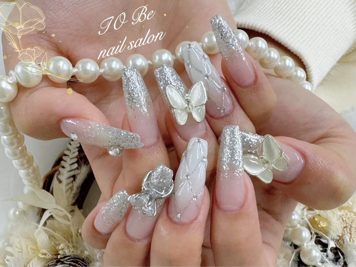 ロング ハンドネイル Nail Salon To Be珈月のネイルデザイン