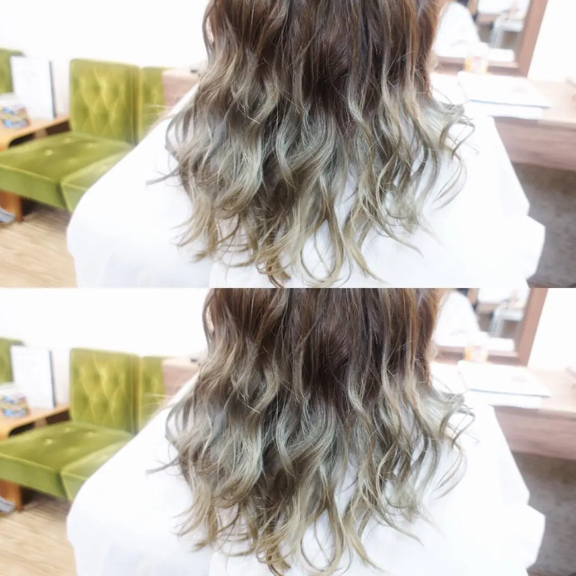 セミロング カラー たまプラーザ駅 YAMATOのヘアスタイル