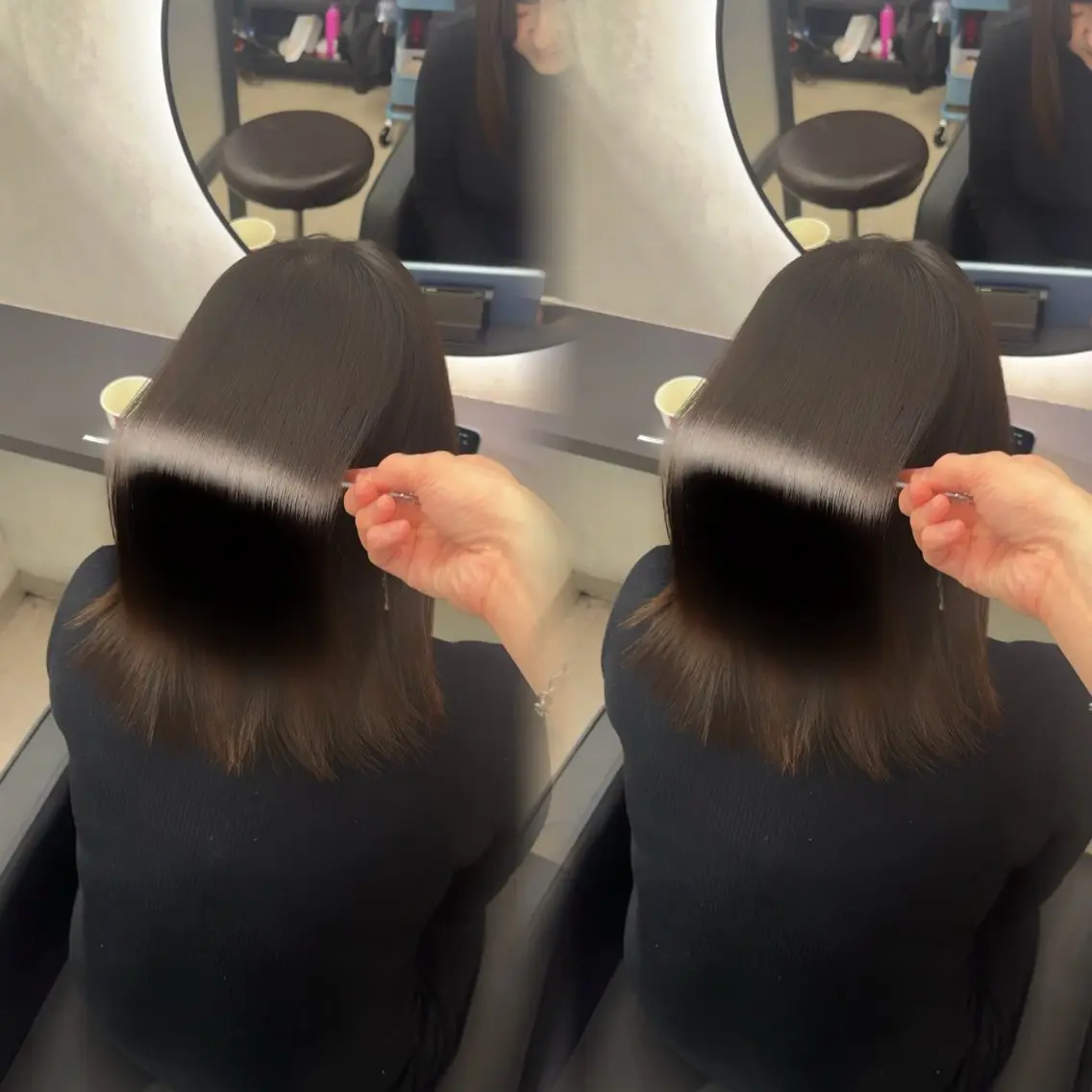 ロング カラー ヘアアレンジ カット ヘアカラー 縮毛矯正 トリートメント 新宿 /髪質改善/ レイヤー/ヒュウガのヘアスタイル