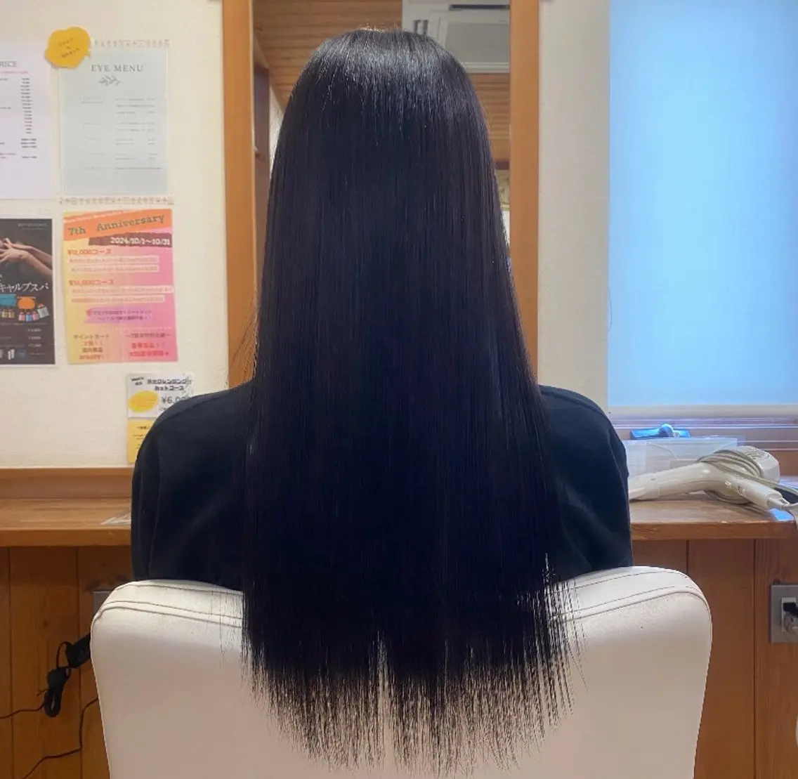 カラー 黒髪 パープルブラック カット ヘアカラー Beam 深澤のヘアスタイル