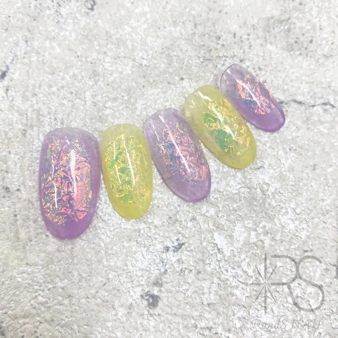 ネイル 氷ネイル・うるうるネイル RandS NAIL sumireのネイルデザイン