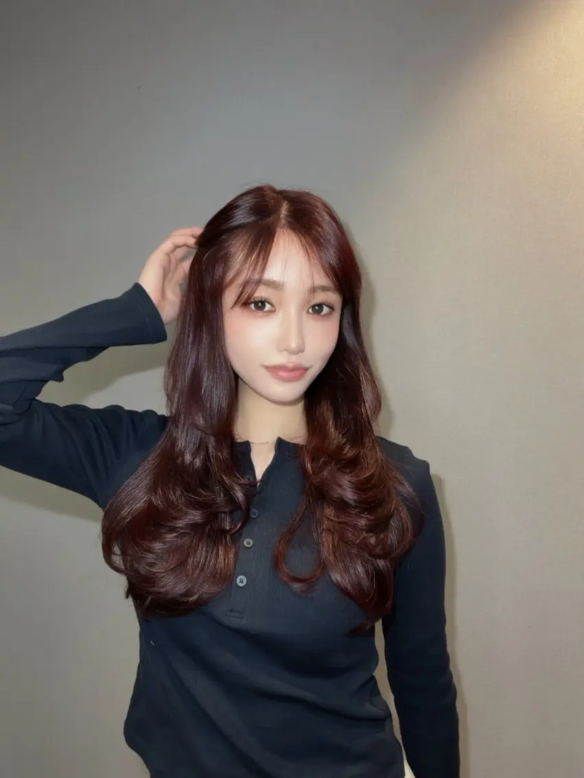 ミディアム 髪質改善 ヘアカラー トリートメント 髪質改善/shuki 韓国/代表取締役のヘアスタイル