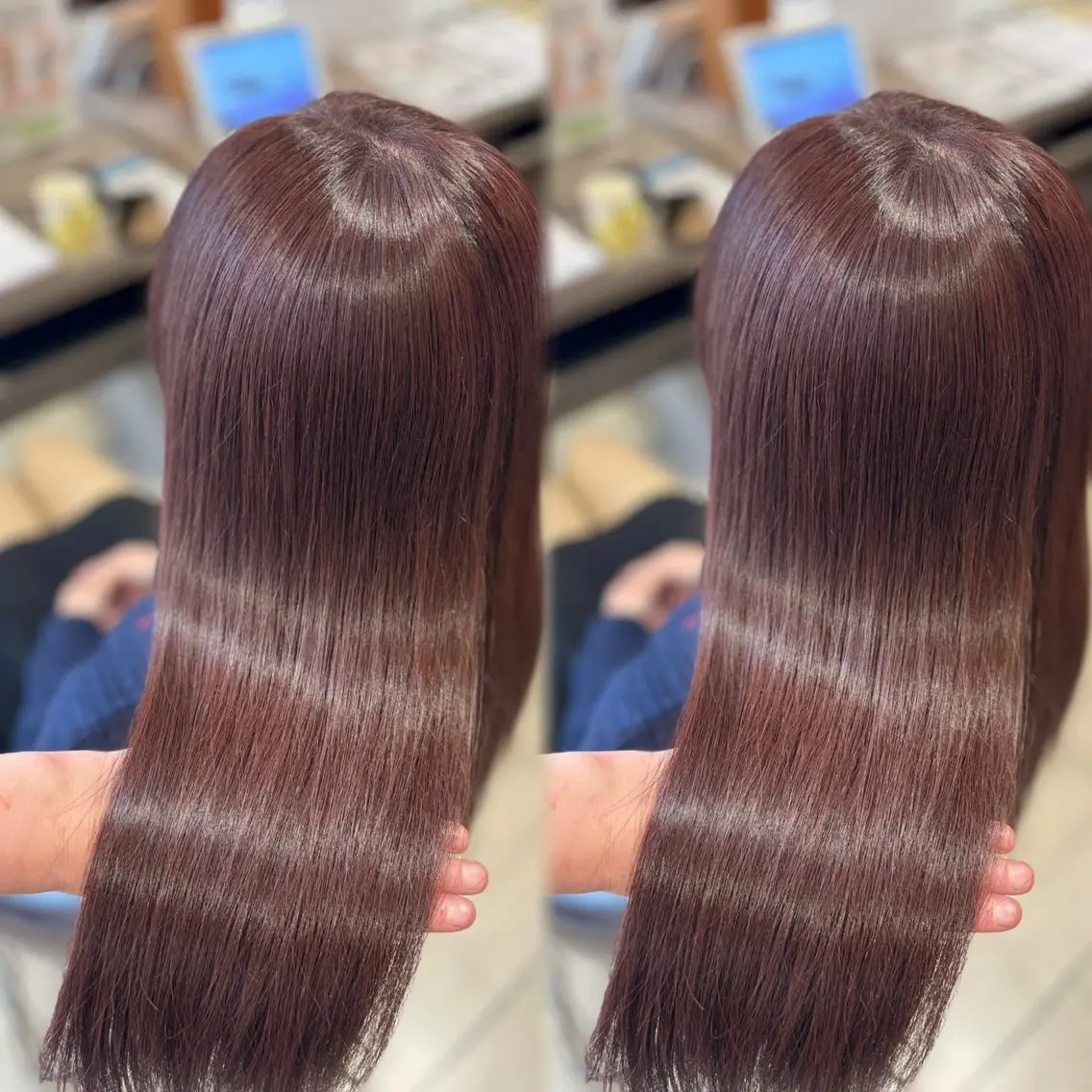 ロング ヘアカラー トリートメント Earth 土気🧸🫧亀田ゆらのヘアスタイル