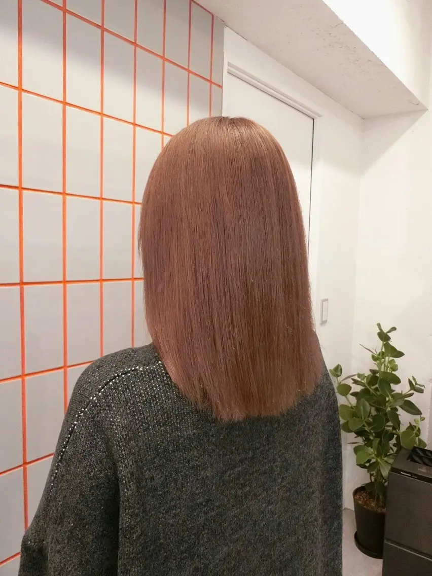 ミディアム 💍モテる艶髪 透明感カラー💖のヘアスタイル