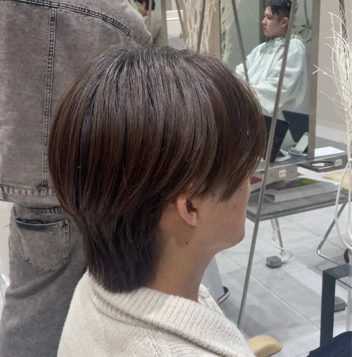 メンズ センターパート カット メンズ特化 ハヤトのヘアスタイル