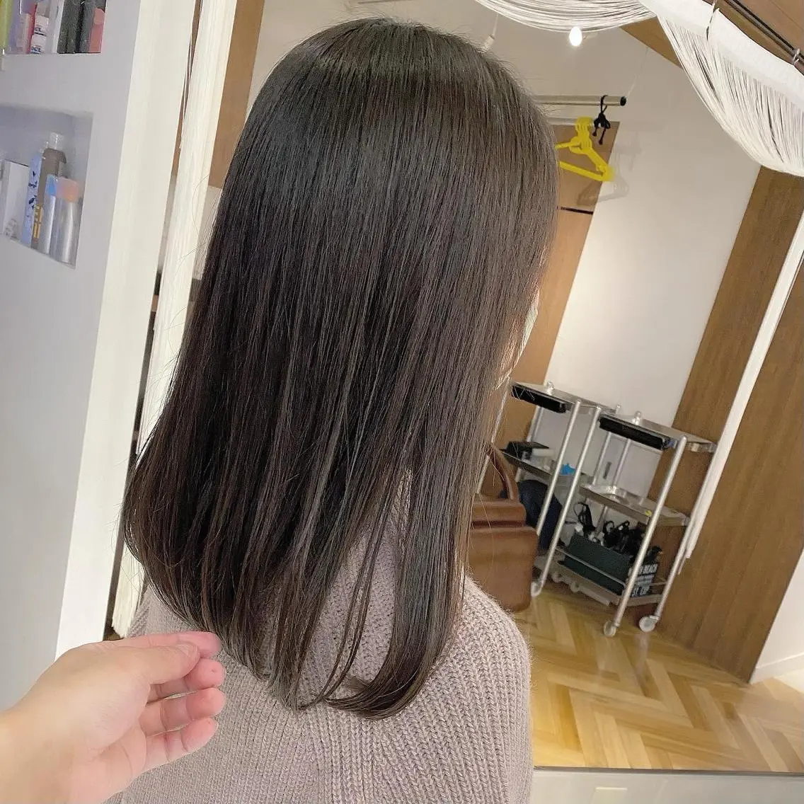 セミロング 髪質改善特化 安東駿介のヘアスタイル