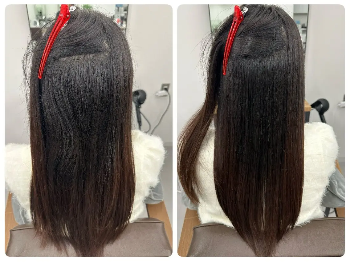 ロング 縮毛矯正 トリートメント 生天目 翔斗のヘアスタイル