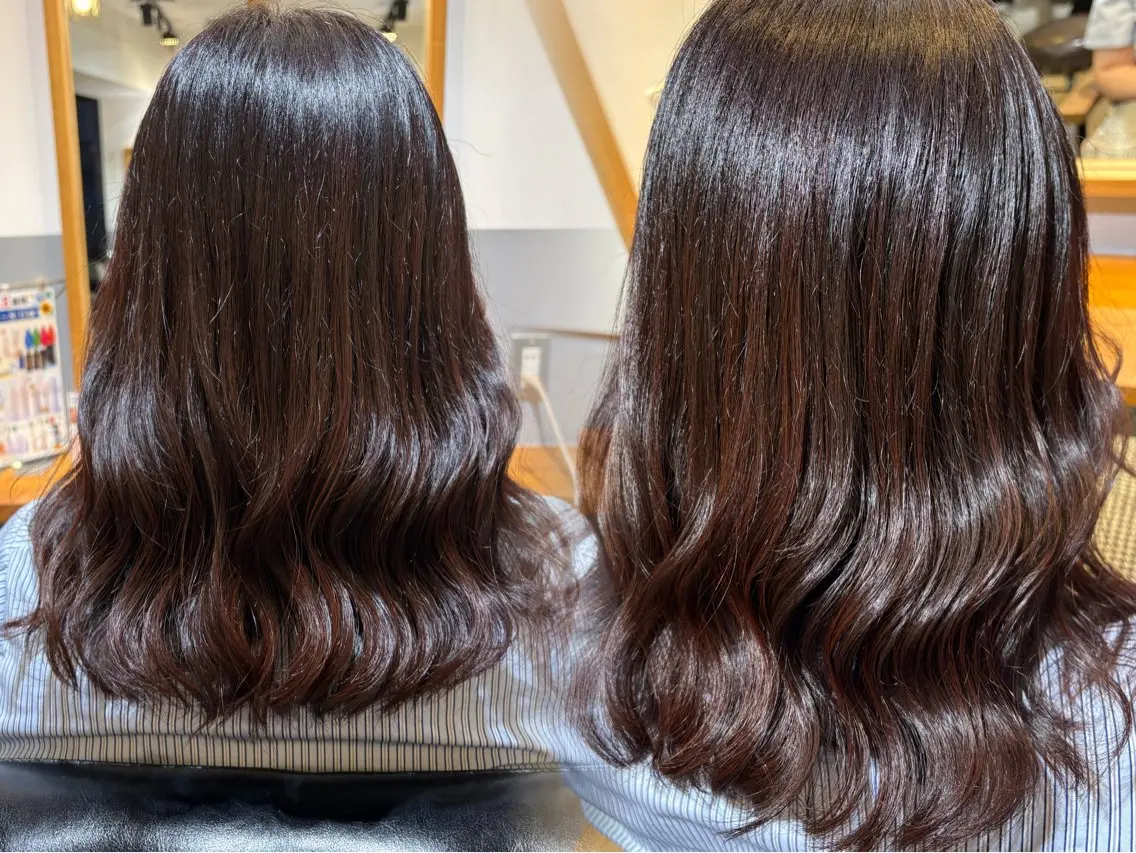 ミディアム カット ヘアカラー トリートメント Shiina シイナのヘアスタイル