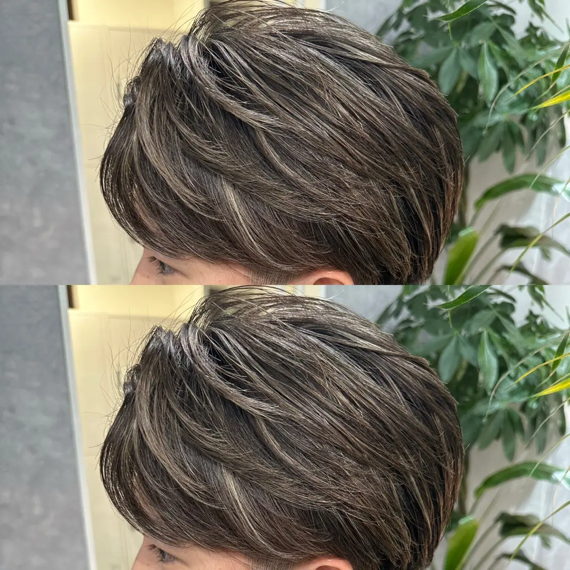 🌈ハイライト+オンカラー🌈+2step treatment+超音波アイロン付+カット✂️の写真
