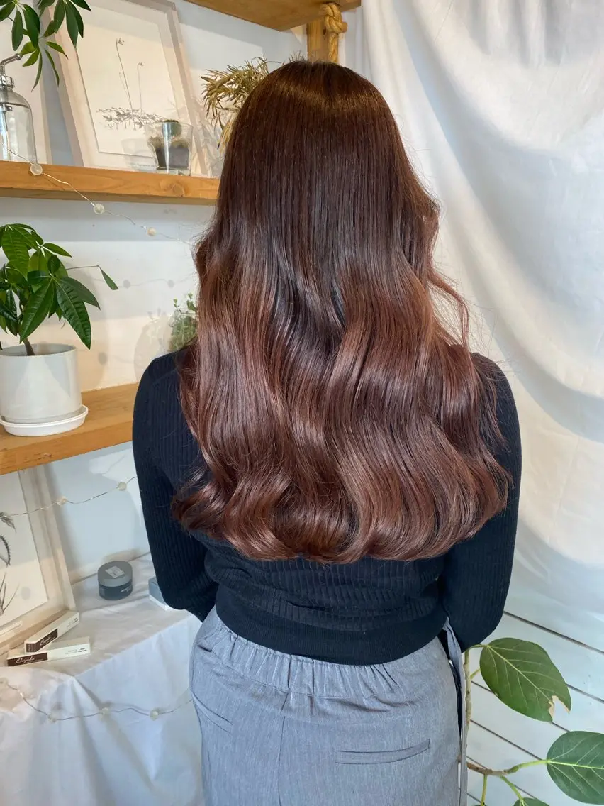 ロング カラー 上品韓国ヘア レイヤー/ayaのヘアスタイル