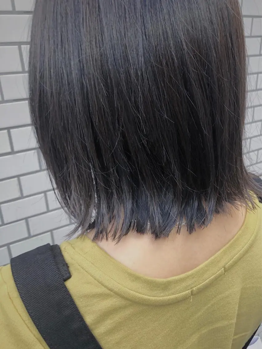 暗髪でも透明感！就活・実習カラーにもお勧めの写真