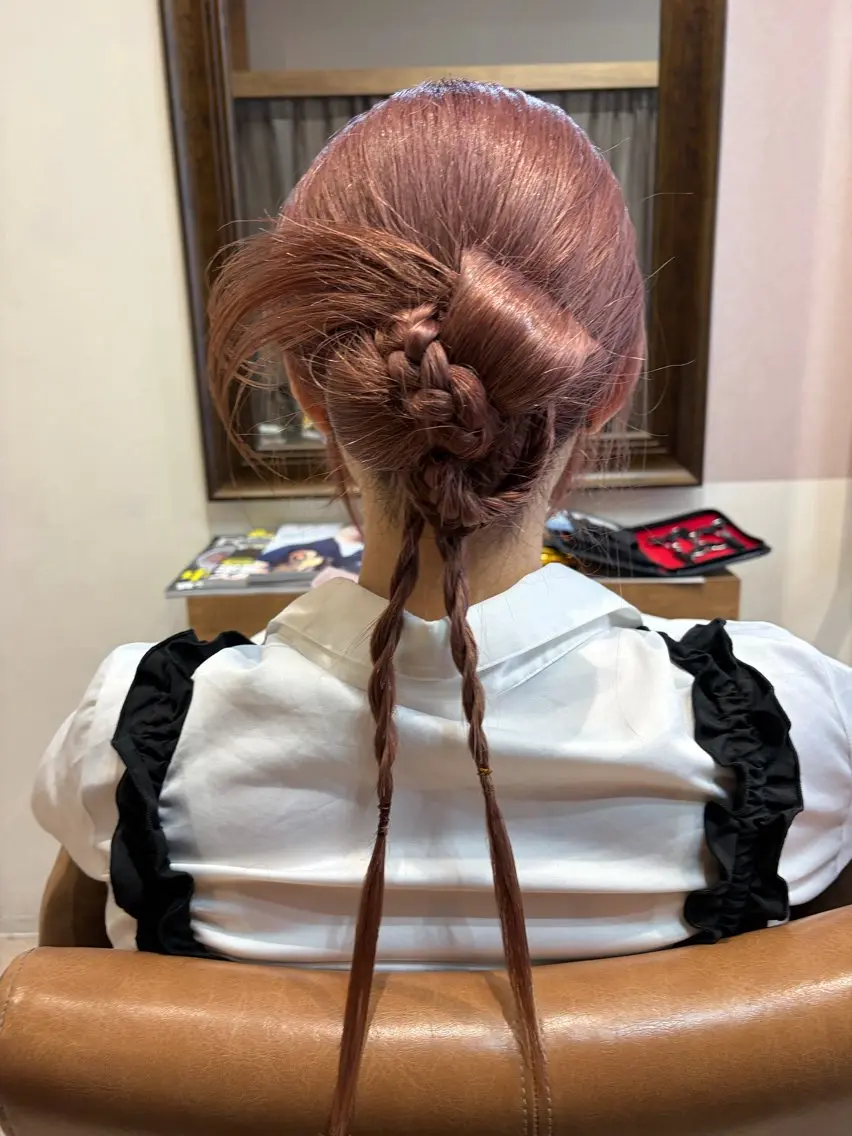 結婚式、お呼ばれヘア、浴衣ヘア🎀の写真