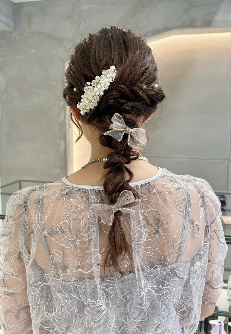 ヘアアレンジ ヘアセット 🎀ヘアセット透明感 /REINA🎀のヘアスタイル