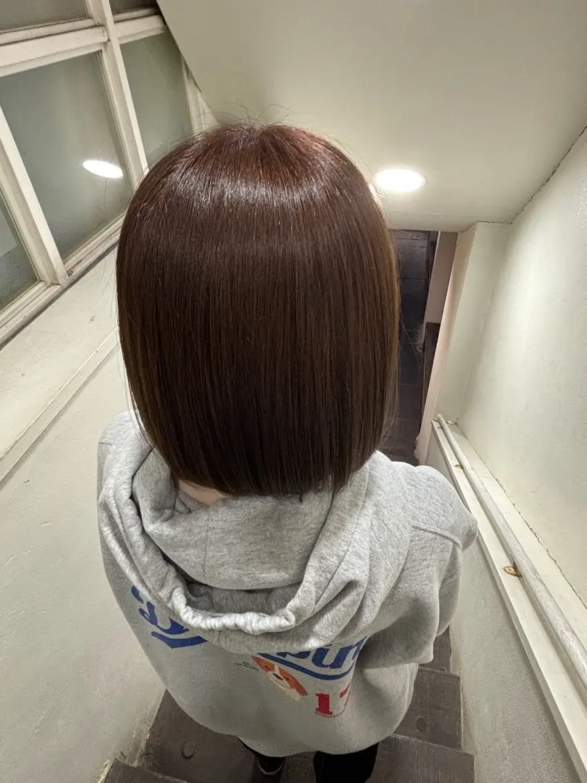 ミディアム カラー ヘアカラー NOA/トレンドヘア ブリーチなし艶カラーのヘアスタイル