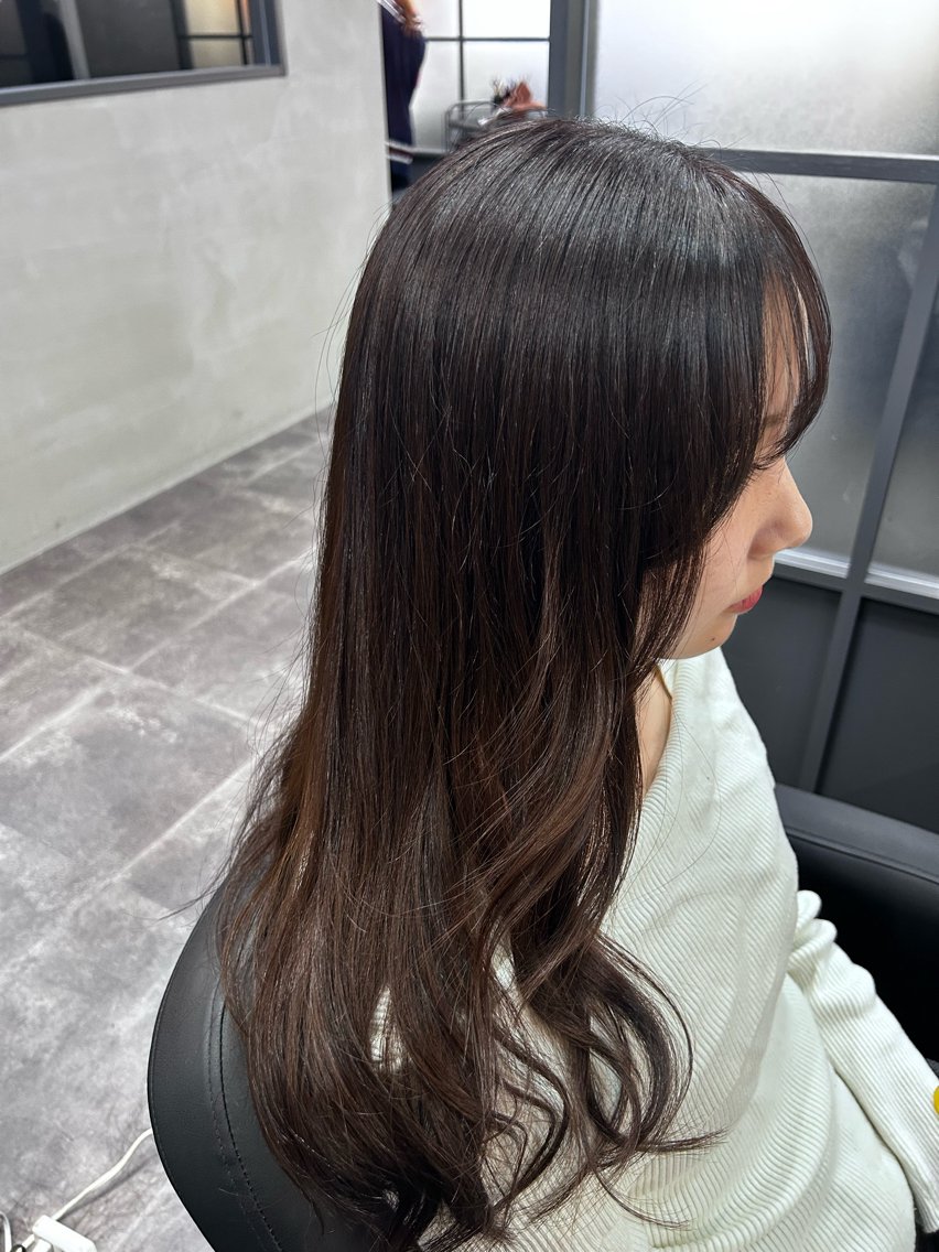 セミロング カラー 冨永 直矢のヘアスタイル