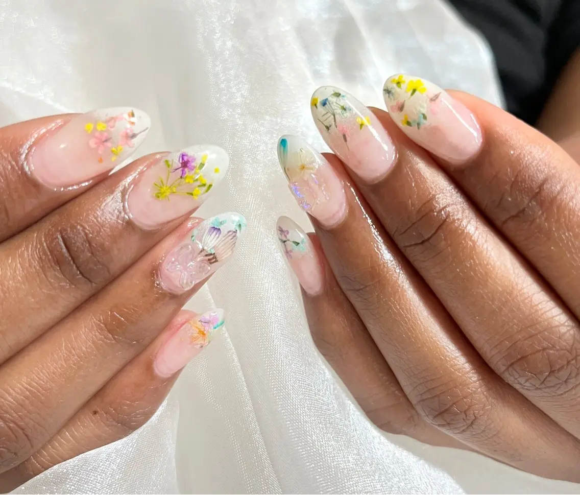 ネイル candy nail 韓国風ワンホンネイルのネイルデザイン
