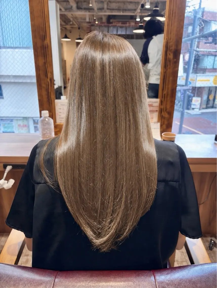 ロング 透明感color💛 艶髪矯正✂️大石のエステ・リラクイメージ