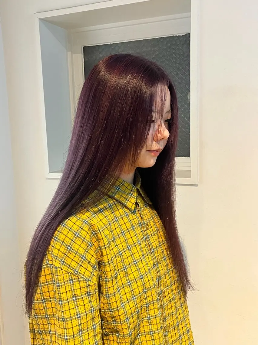 ロング カラー レッドカラー KOYUKI [大阪美容室]のヘアスタイル