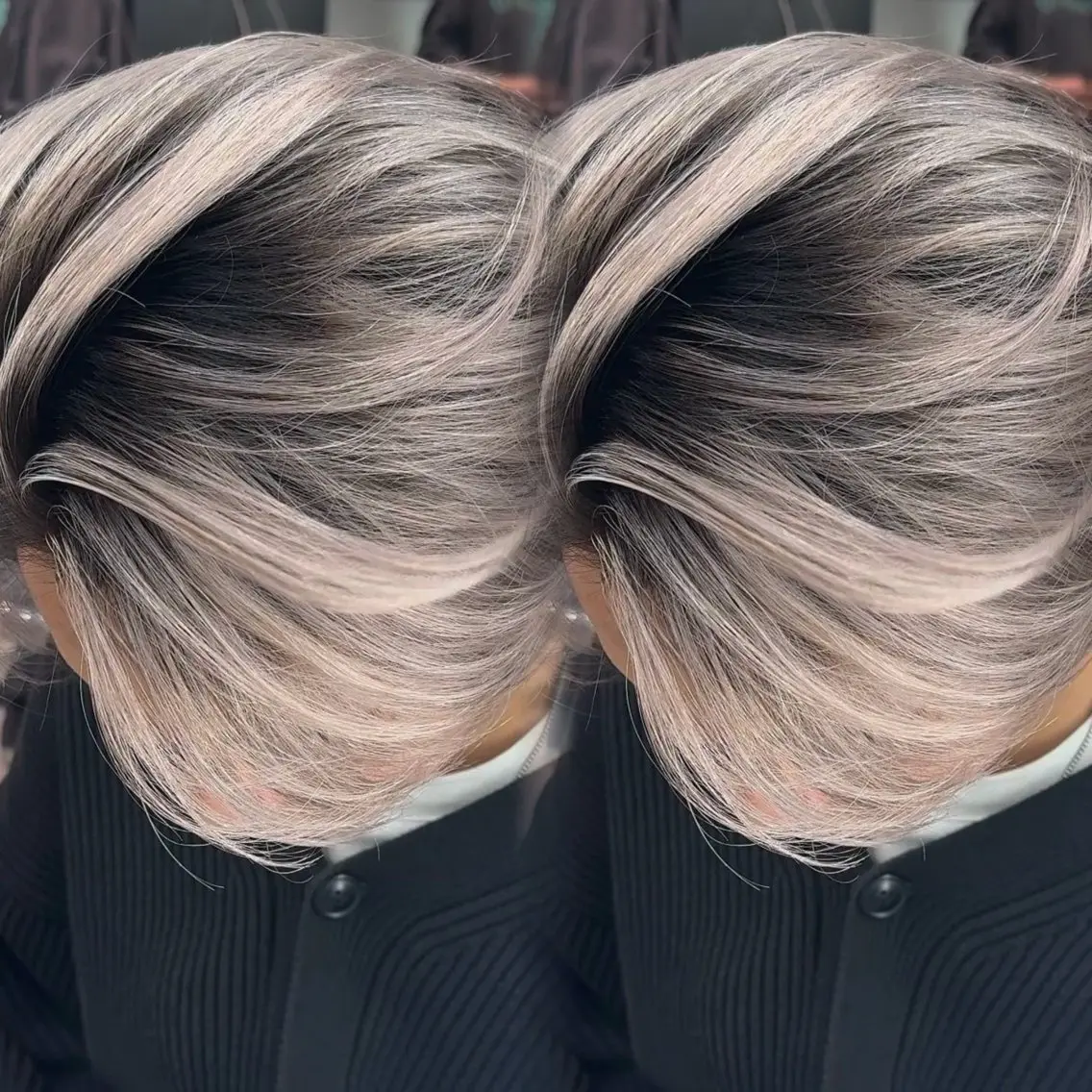 ショート カラー メンズ メンズバレイヤージュ バレイヤージュ レイヤーカット ヘアカラー 大智/ハイライト バレイヤージュのヘアスタイル
