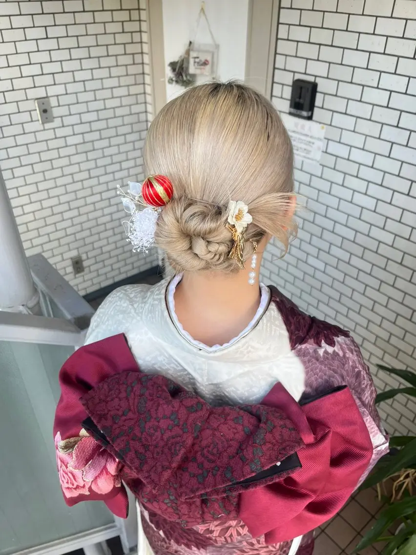 ロング ヘアアレンジ 参列♡デートゆるふわ ヘアメイク🎀みゆうのヘアスタイル