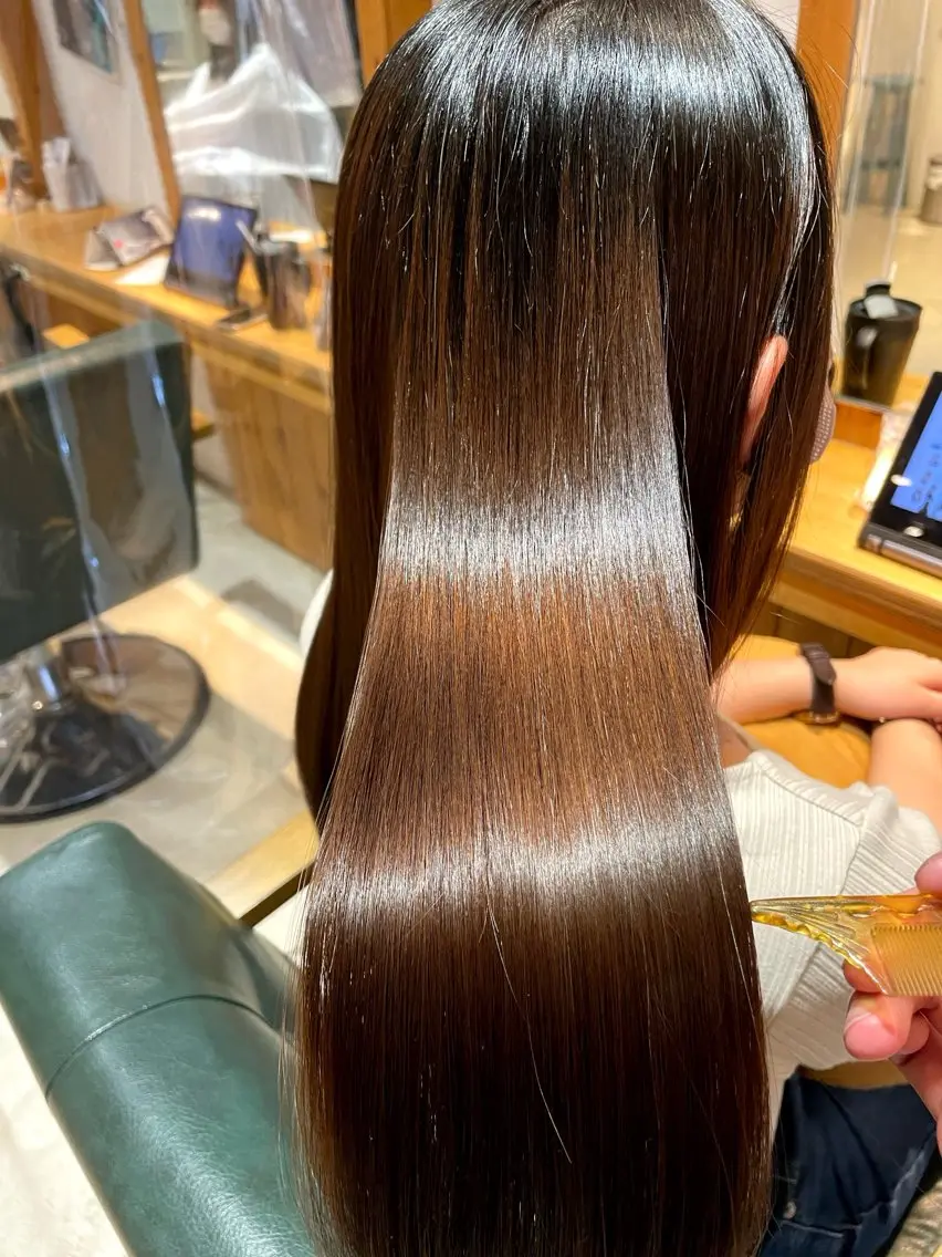 ロング カット トリートメント 髪質改善韓国風 レイヤーカット内田のヘアスタイル