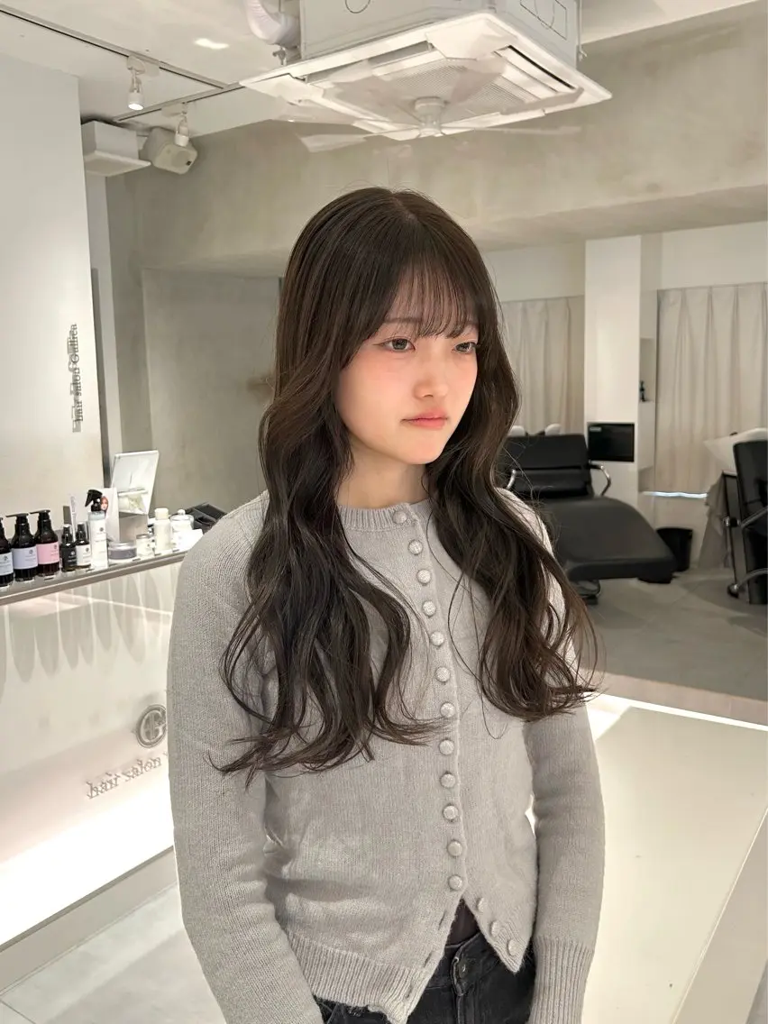 ロング カラー カット ヘアカラー トリートメント 🧚つやさらhair 🧚manakaのヘアスタイル