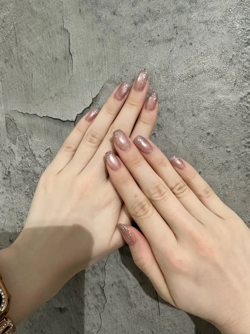 ネイル フラッシュネイル ラメ(グリッター) マグネットネイル Viel💅 〜yuki〜のネイルデザイン