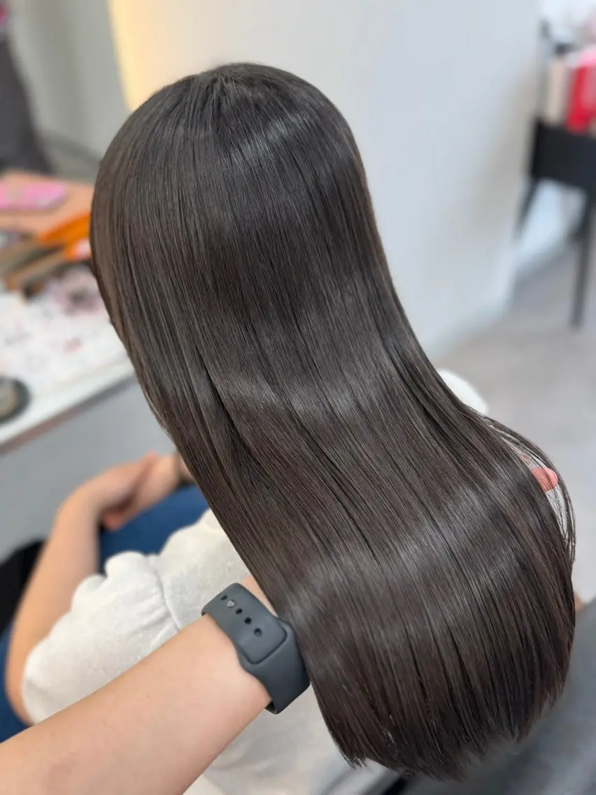 セミロング カット 縮毛矯正 トリートメント 🫧はるか🫧 ブリーチ・髪質改善のヘアスタイル