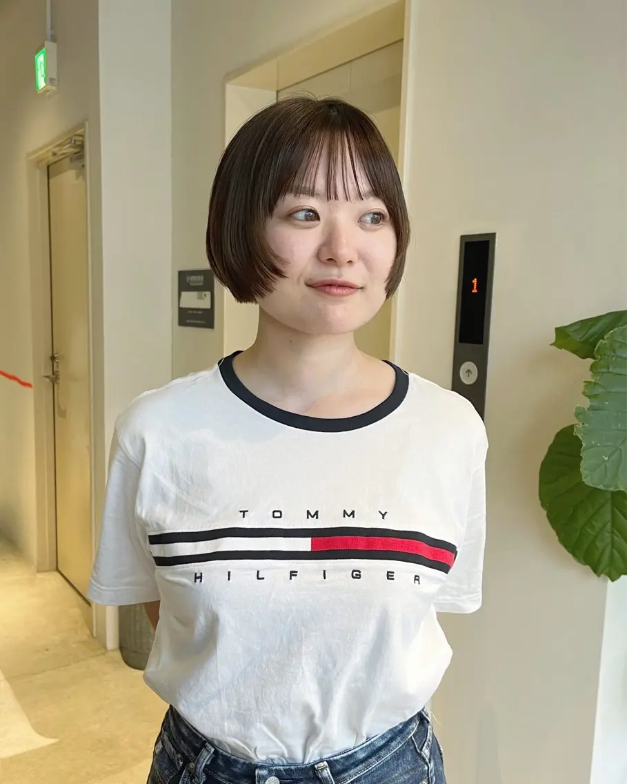 ショート かわい りほのヘアスタイル