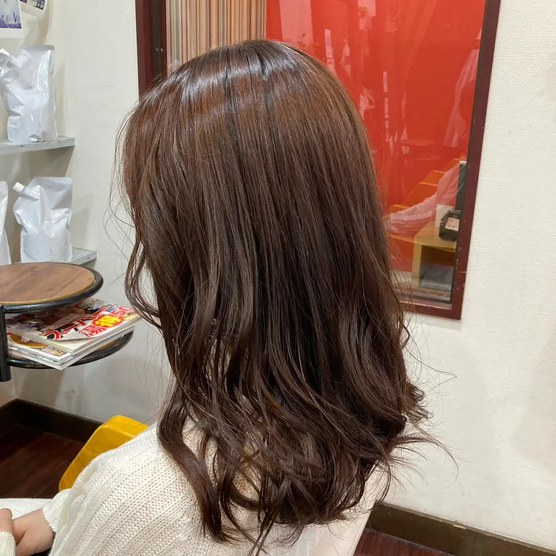 セミロング カラー イルミナカラー Well‘s黒木🌿 レイヤー💎寒色のヘアスタイル