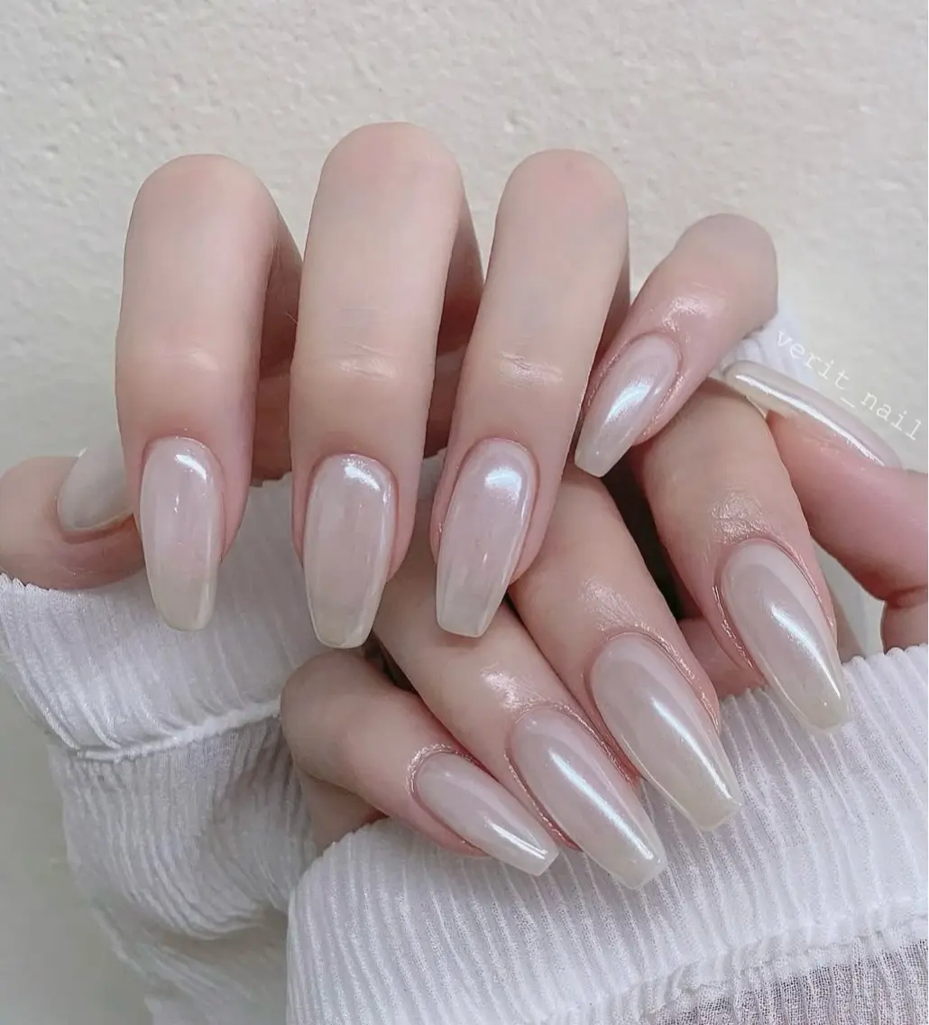 セミロング 韓国風ヘア ハンドネイル Aila Nail ShinOkuboのネイルデザイン