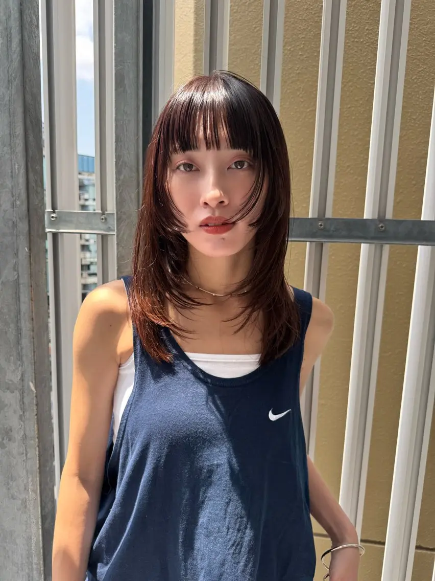 ロング カラー ヘアカラー 🌿🍄艶カラー/ 蘭🌙のヘアスタイル