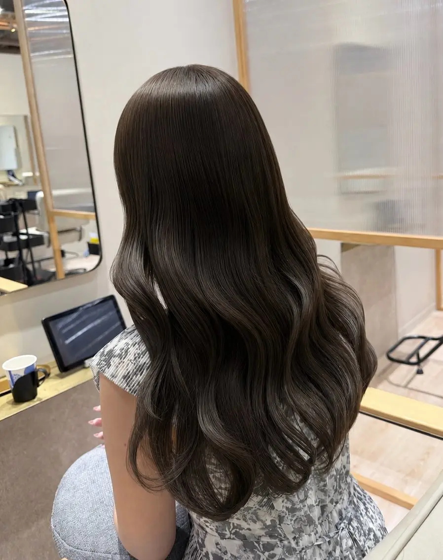 ロング 中村 友莉夏のヘアスタイル
