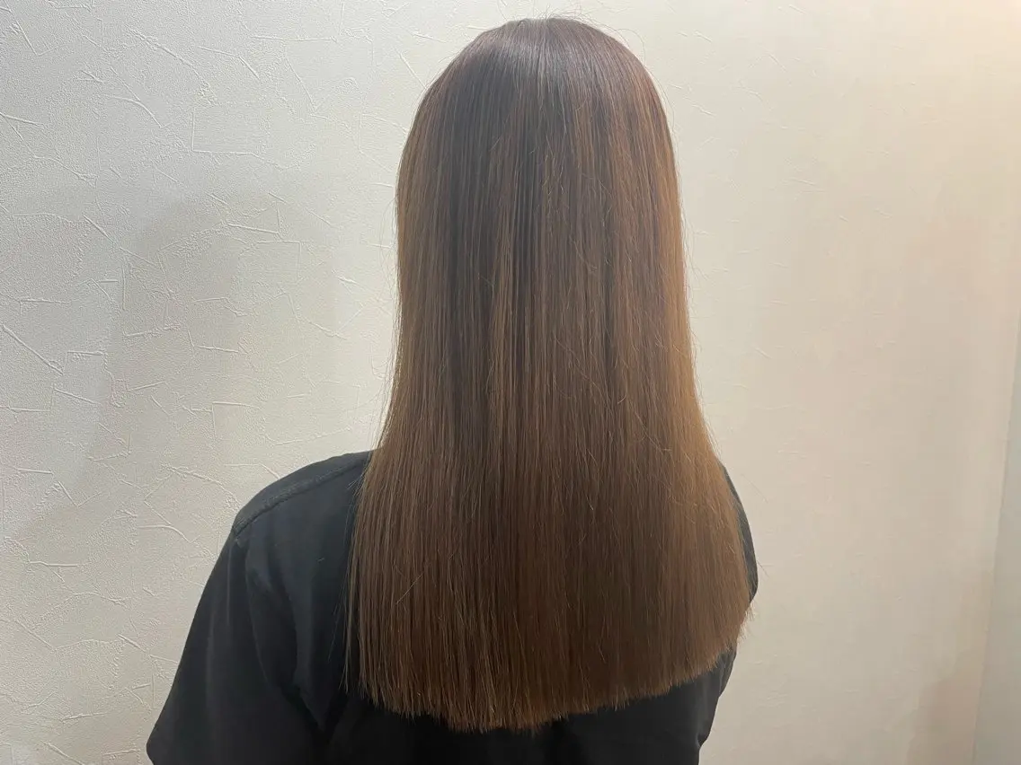 ロング カット ヘアカラー 縮毛矯正 小顔似合わせカット ┊︎*AYANO*のヘアスタイル